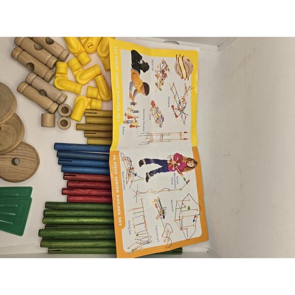 Classic TINKERTOY Construction Set 41 Pieces Playskool Wood Mini Set missing 5 - Picture 16 of 16